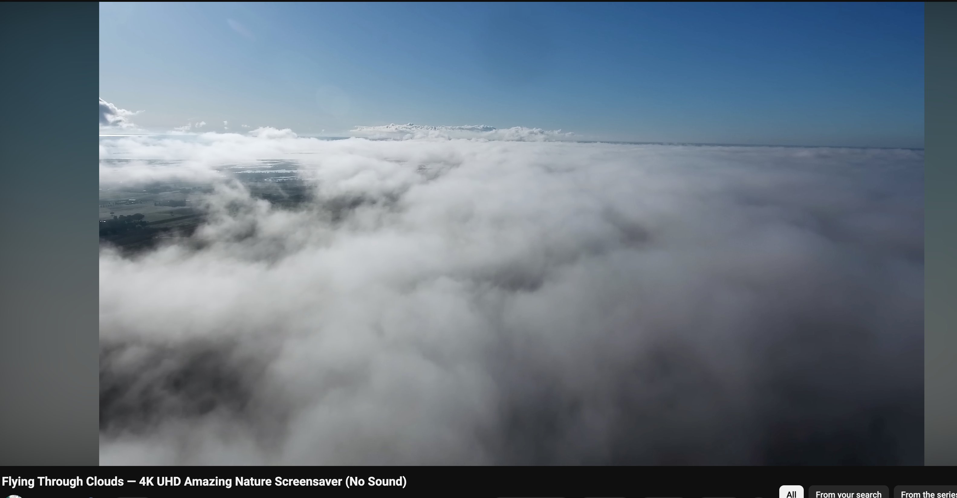Synthetic Set 1: YouTube screenshot - aerial clouds